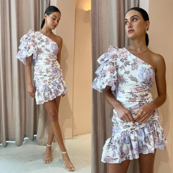 Anthropologie Magali Pascal Desa One-Shoulder Mini Dress Size XL NWT $595 - Picture 15 of 16